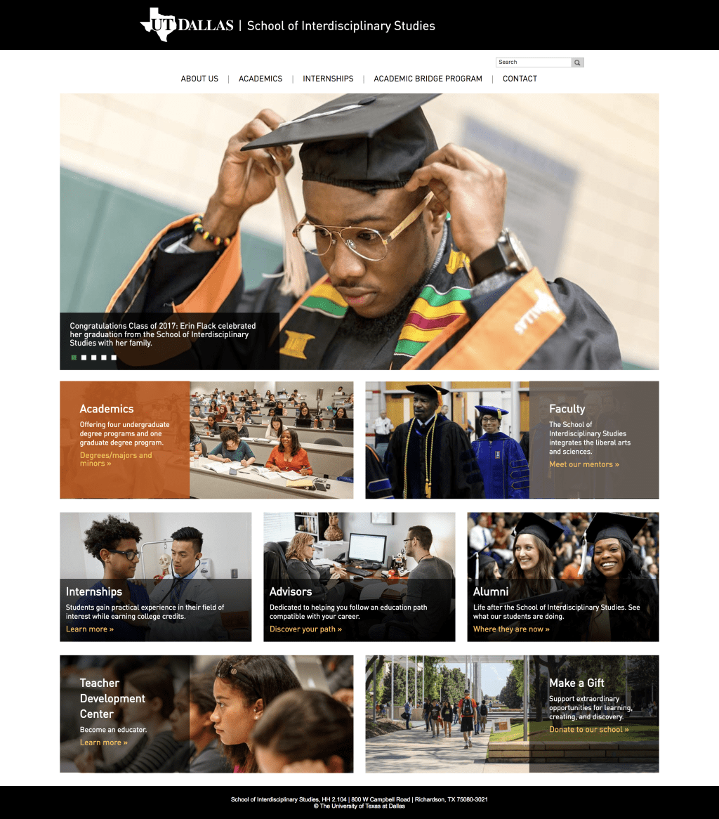 School of Interdisciplinary Studies&nbsp;Redesign